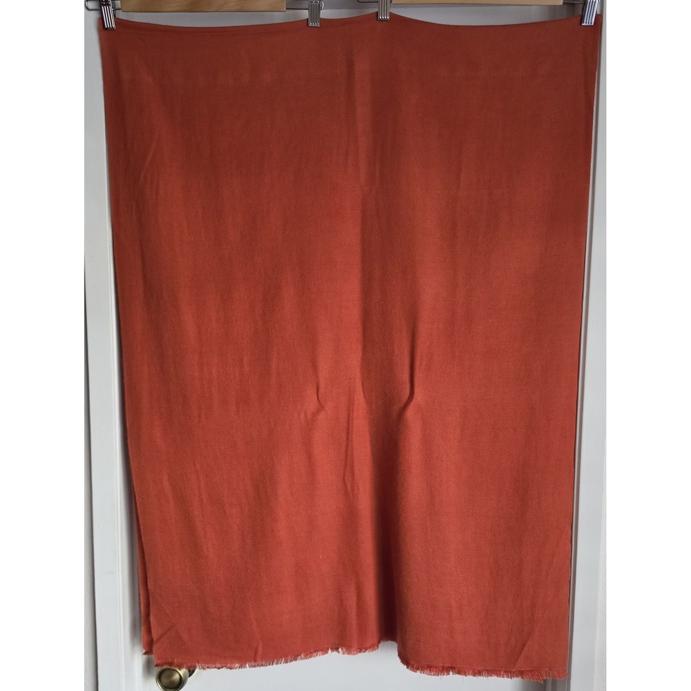 Kate Kanyon Cashmere Silk Scarf Rust Unisex Wrap Shawl Stole Classic Nepal